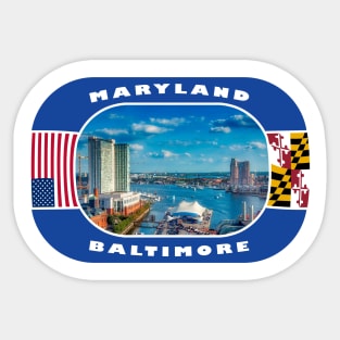 Maryland, Baltimore City, USA Sticker